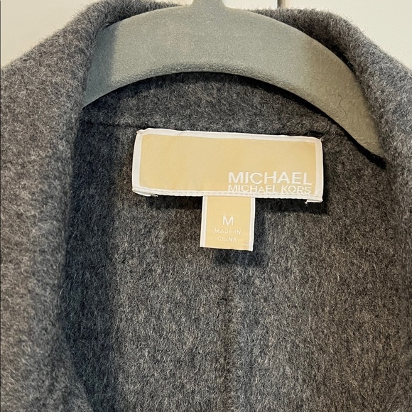 NWOT MICHAEL Michael Kors Charcoal Wool Moto Jacket, Size M - Picture 2 of 12